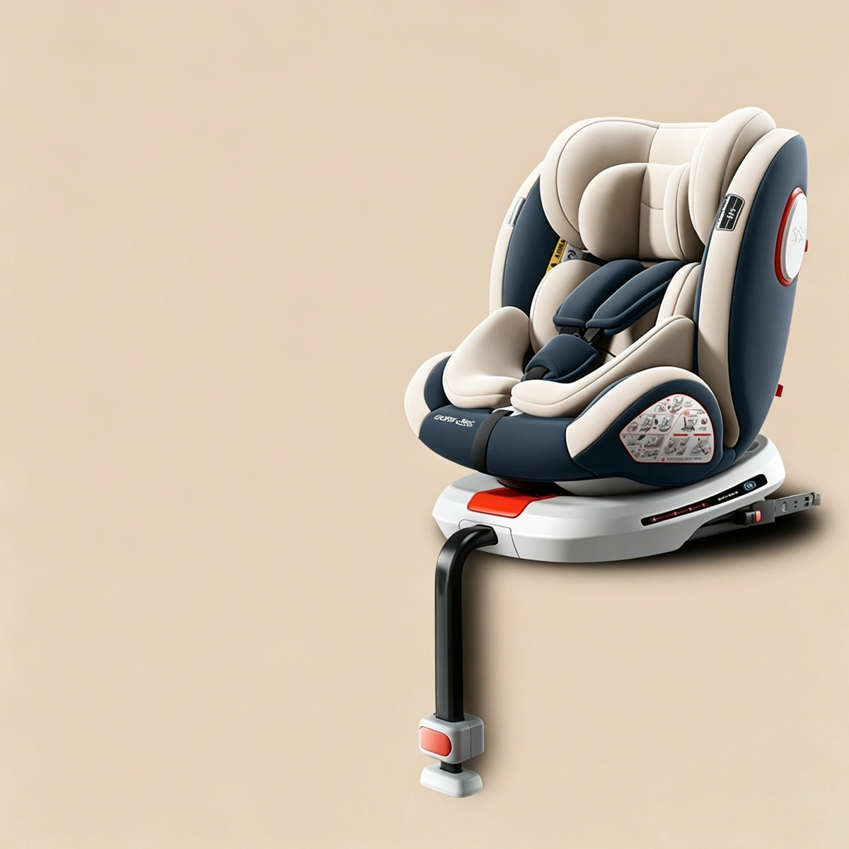 Baby Car Seat for Infants, 360° Rotatable Toddler Safety Car Seat, Smart Version
