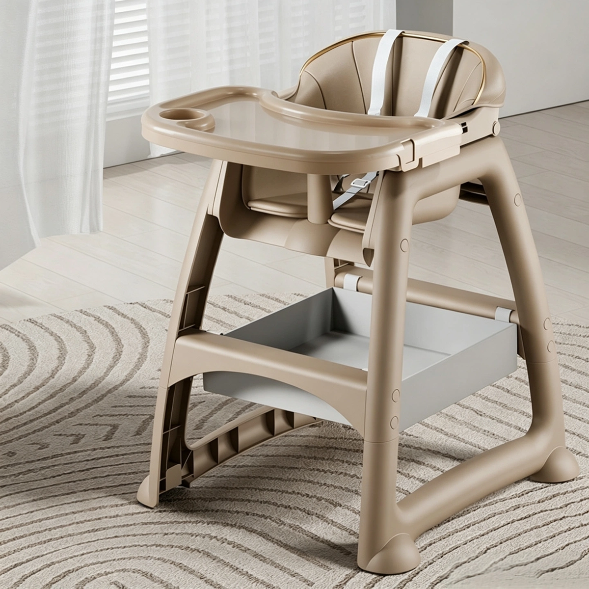 Baby High Chair, Multifunctional Infant Dining Seat, Foldable Toddler Feeding Chair for Home, Restaurant & Hotel Commercial Use
