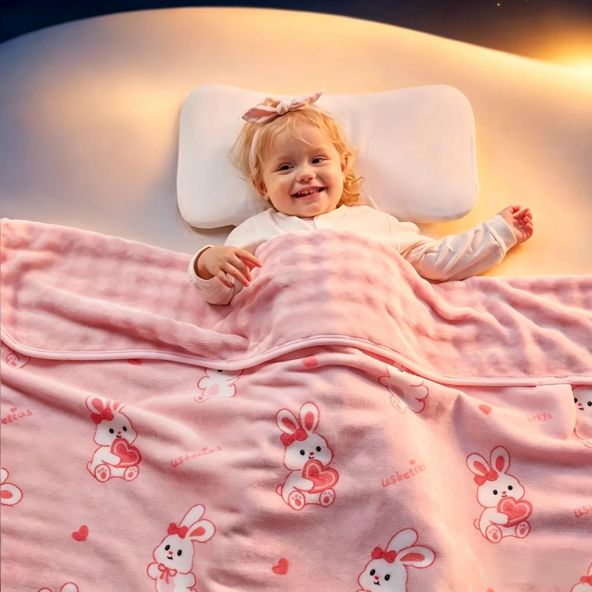 Usbetas Baby Blanket, A-Class Infant Plush Throw for Newborn, Toddler Winter Fall Stroller Wrap, Size 120×150cm