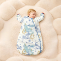 Usbetas Baby Sleep Sack, 100% Cotton Newborn Wearable Blanket, All-in-One Anti-Kick Swaddle Sleeping Bag for Spring Autumn Winter