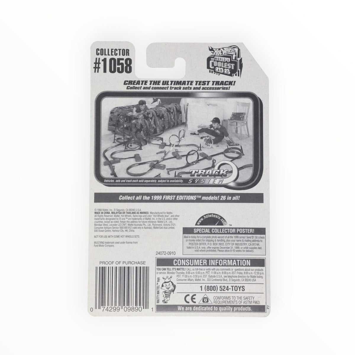 Hot Wheels '96 Mustang - Mainline (1999) #1058