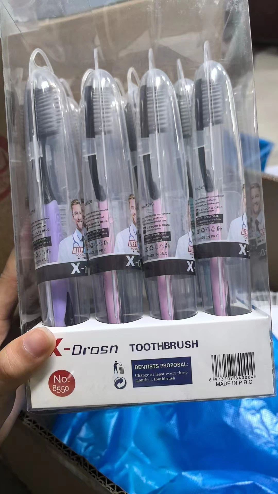 X‑Drosn 2nd‑Gen Upgraded Soft Adult Toothbrush, Individually Cased for Travel & Home