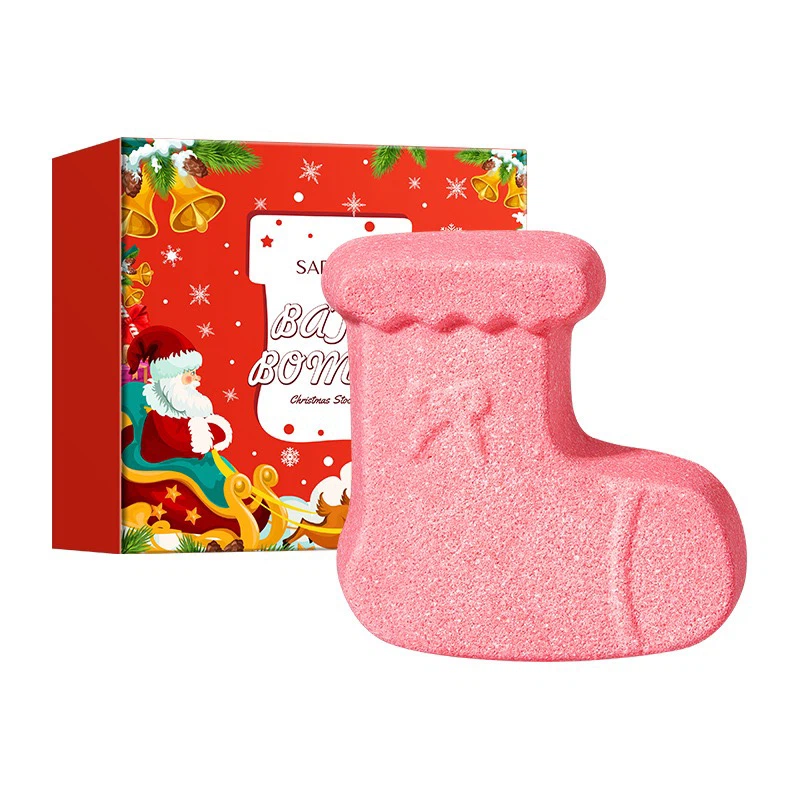 SADOER Christmas Holiday Bath Bombs, Festive Spa Bath Fizzies